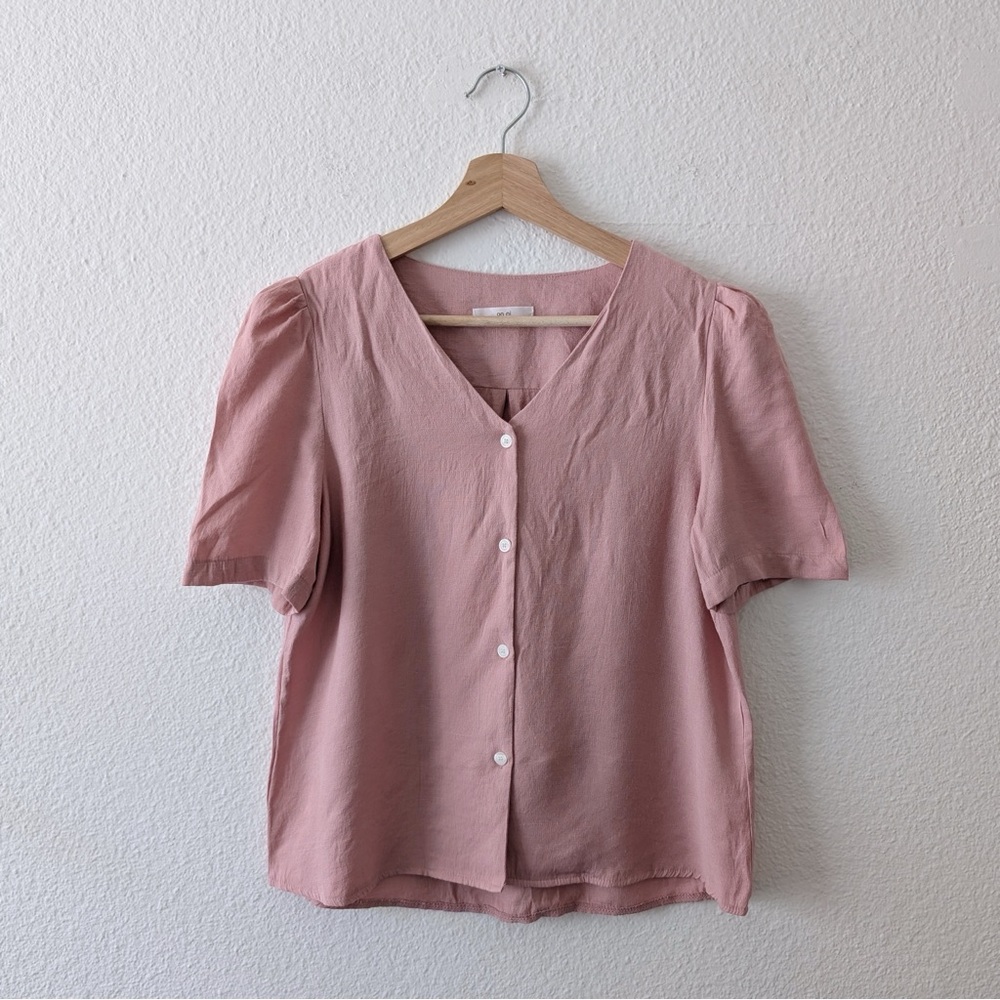 Korean Button Down Romantic Top - image 1